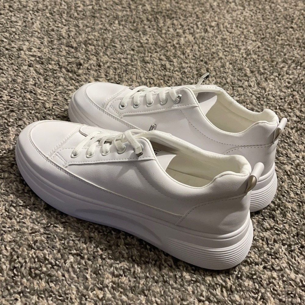 White SHEIN canvas sneakers